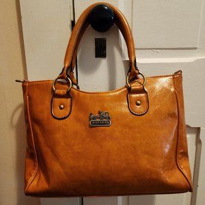 Authentic Genuine Leather Coach Handbag